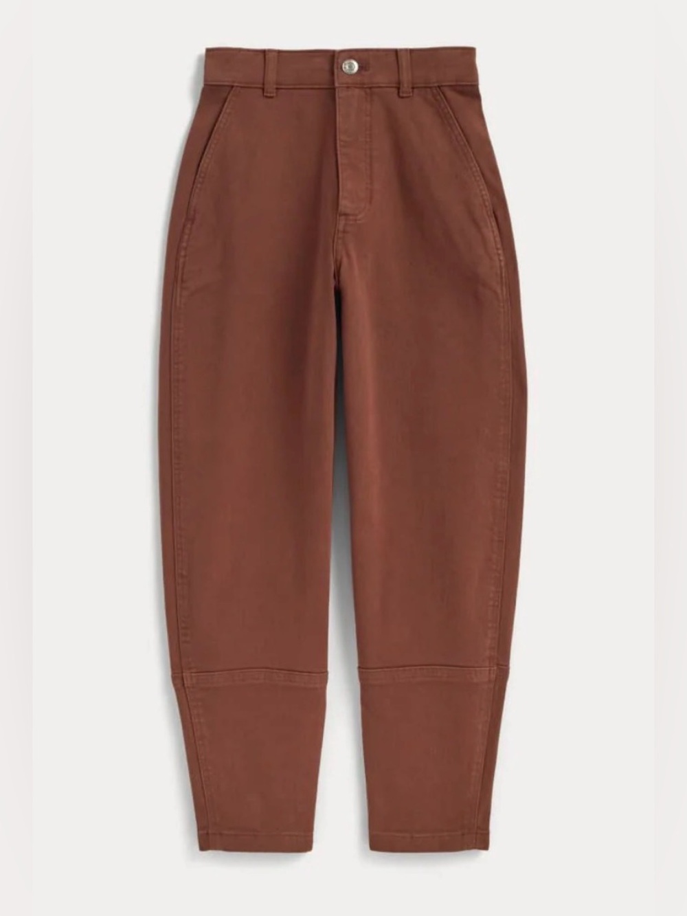 Everlane The Utility Barrel Pant In Rosewood Brown size 6